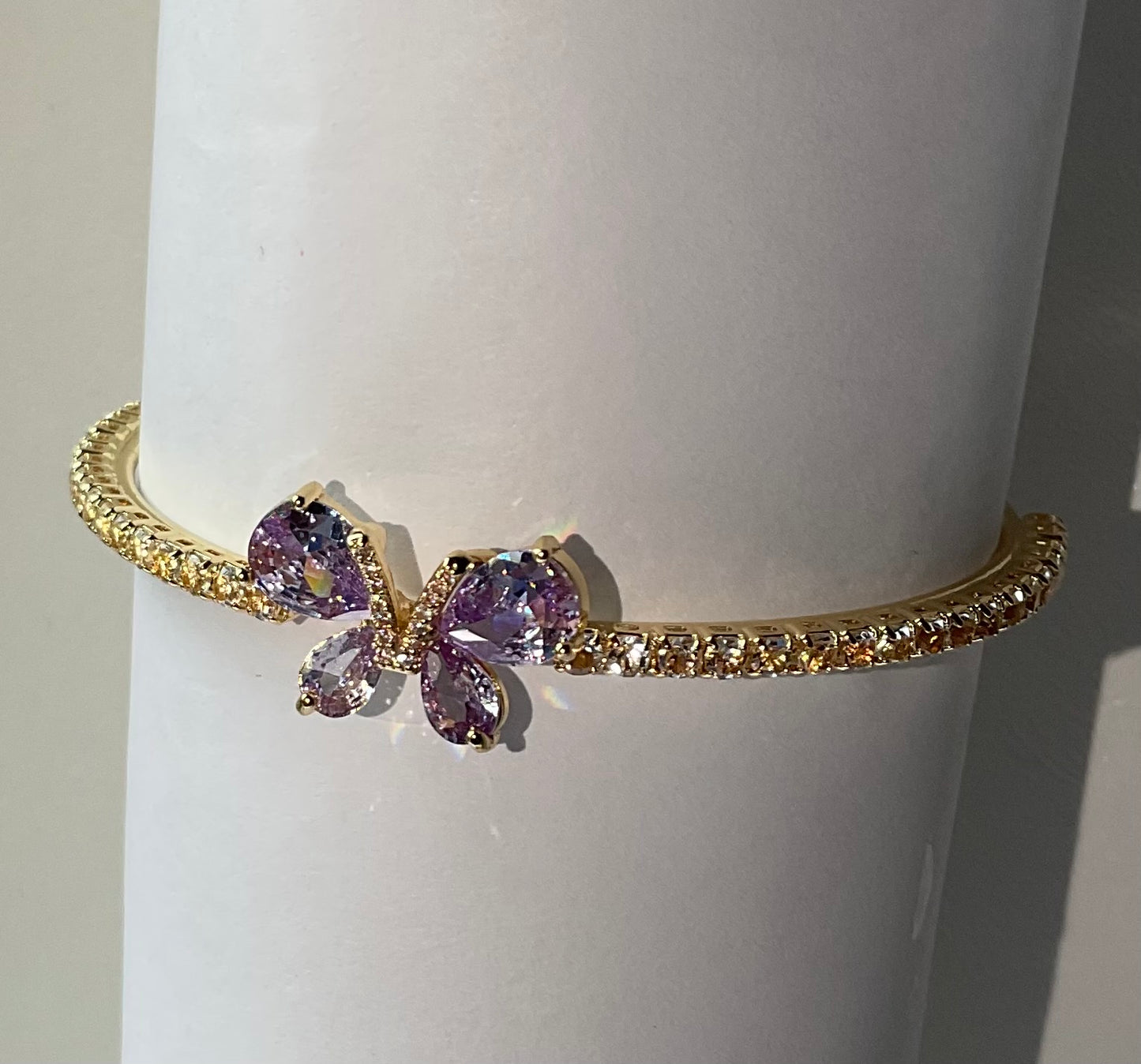 Butterfly bangle bracelet