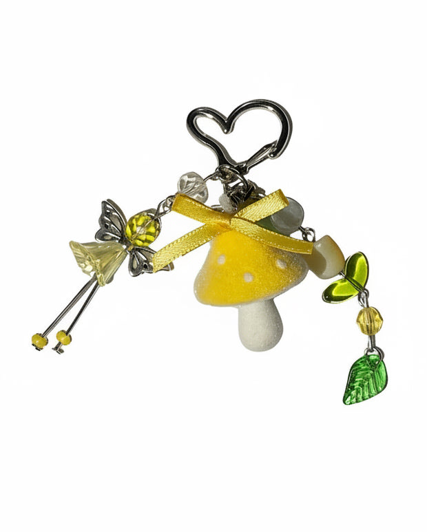 fairy mushroom keychain