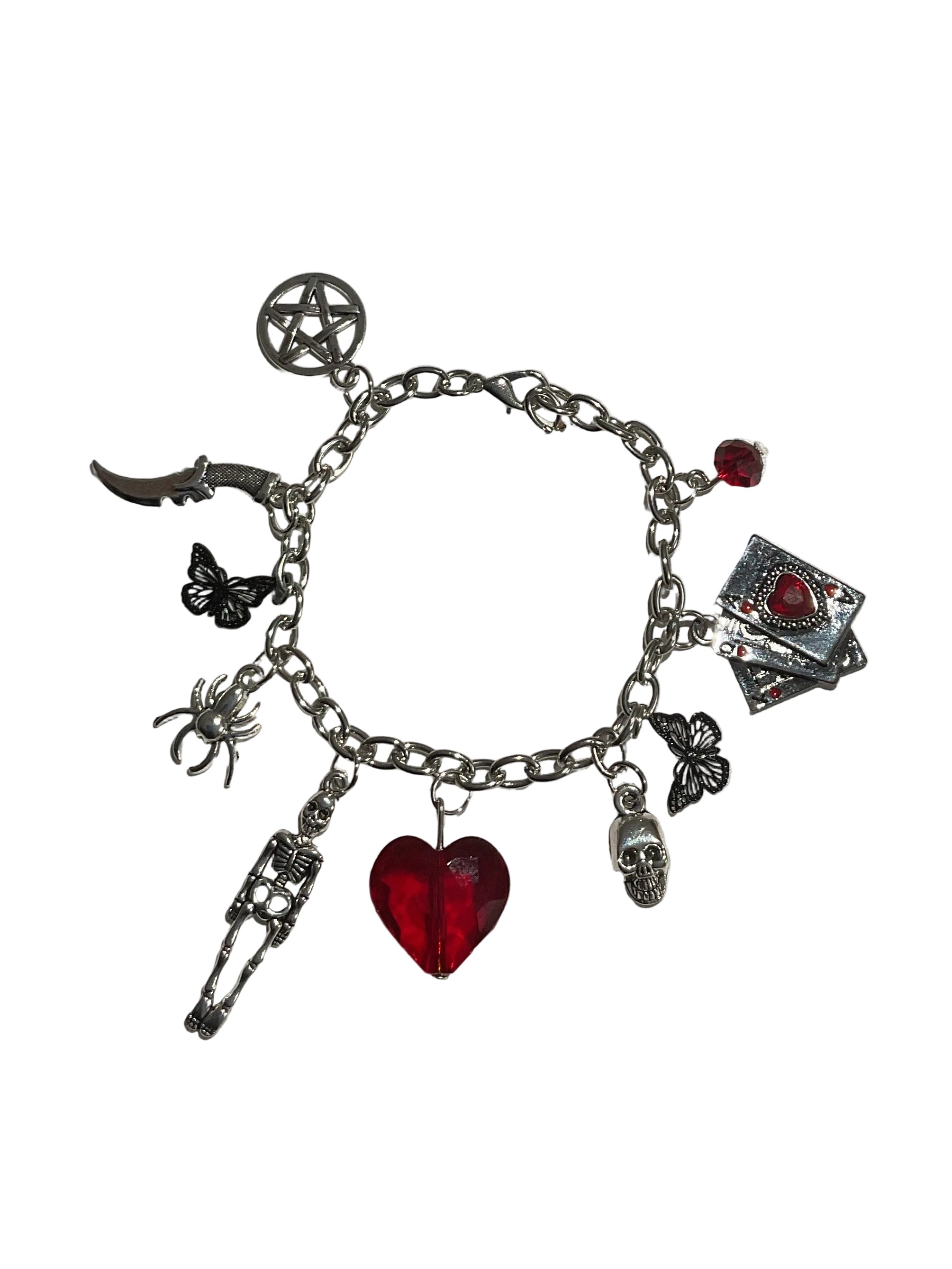 Gothic charm bracelet