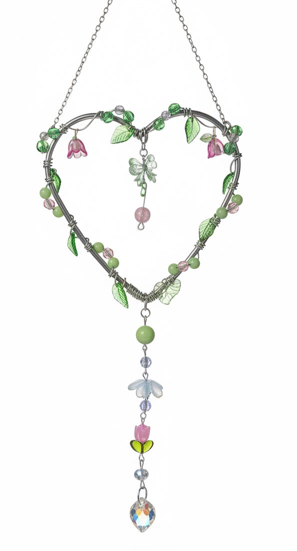 Earthy blush cherry mini sun catcher