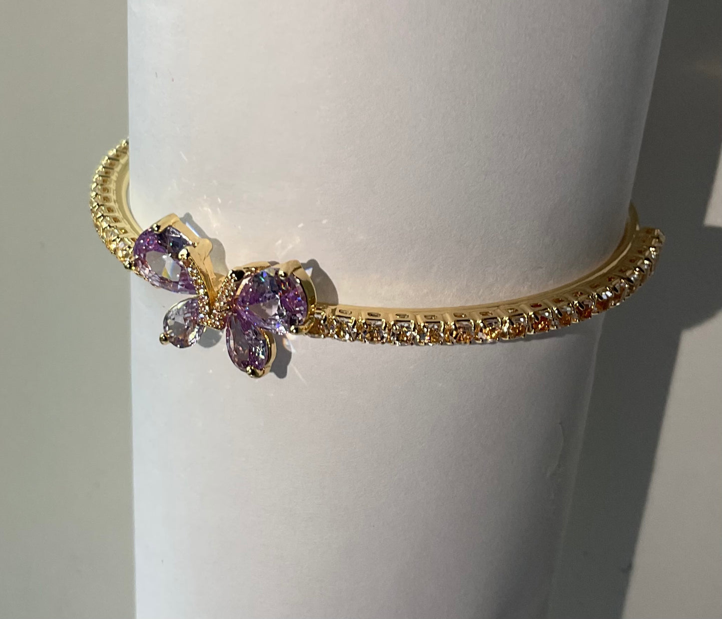 Butterfly bangle bracelet