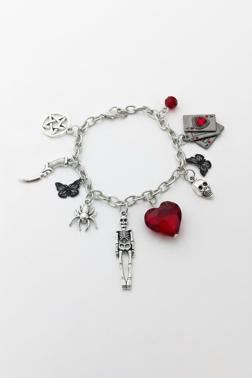 Gothic charm bracelet