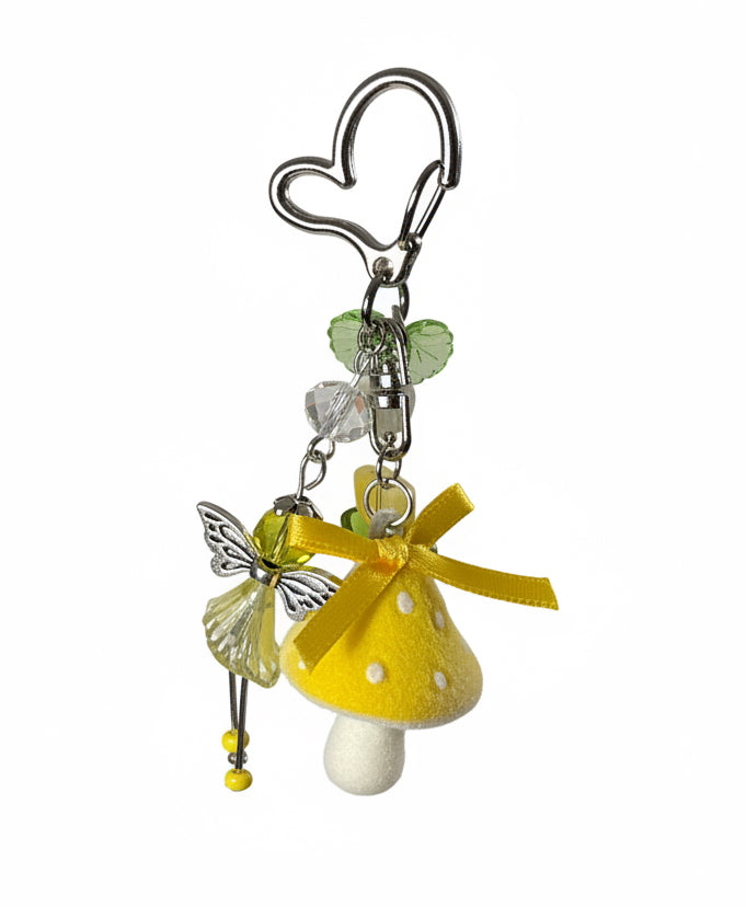 fairy mushroom keychain