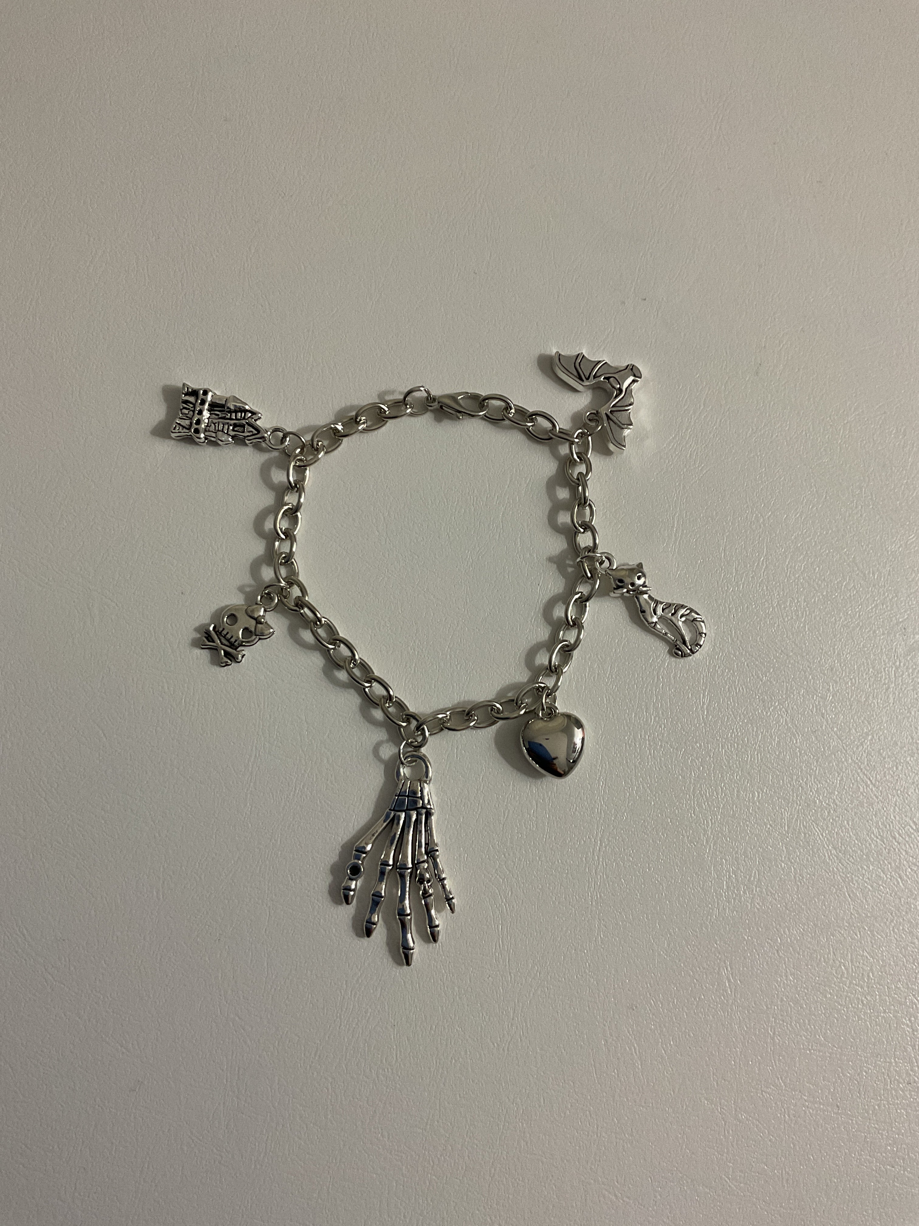 Gothy charm bracelet