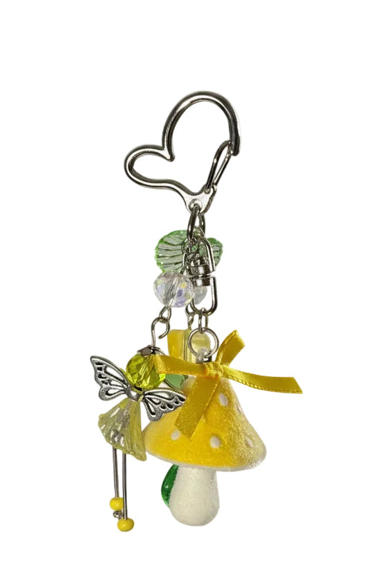 fairy mushroom keychain